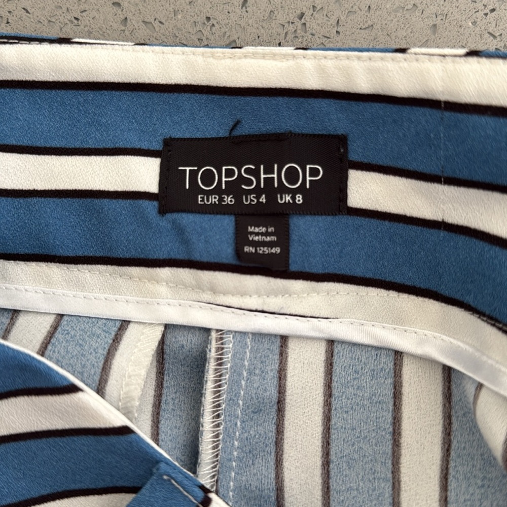 TopShop striped palazzo pants NWOT - Picture 4 of 7